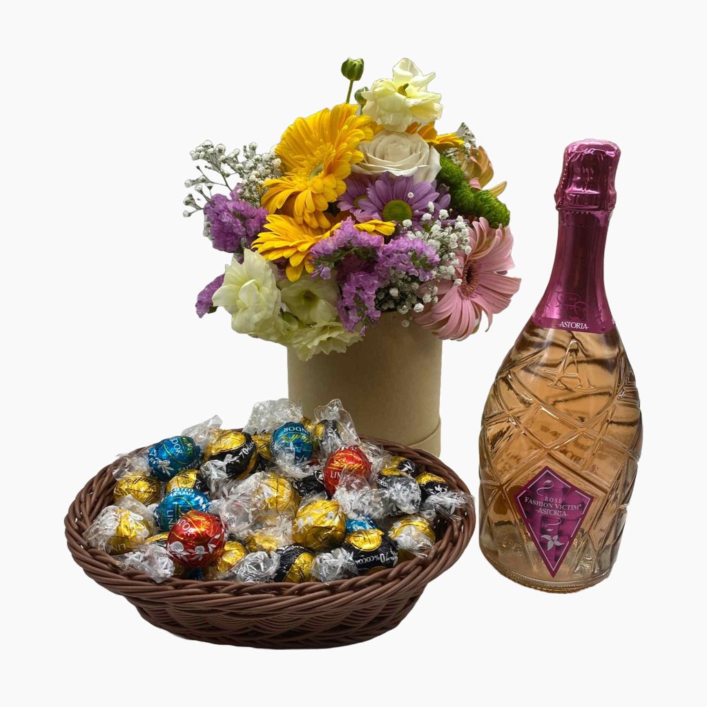 Chocolates Espumoso Y Flores