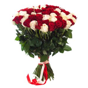 Rosas Rojas Y Blancas Entrega En Habitacion