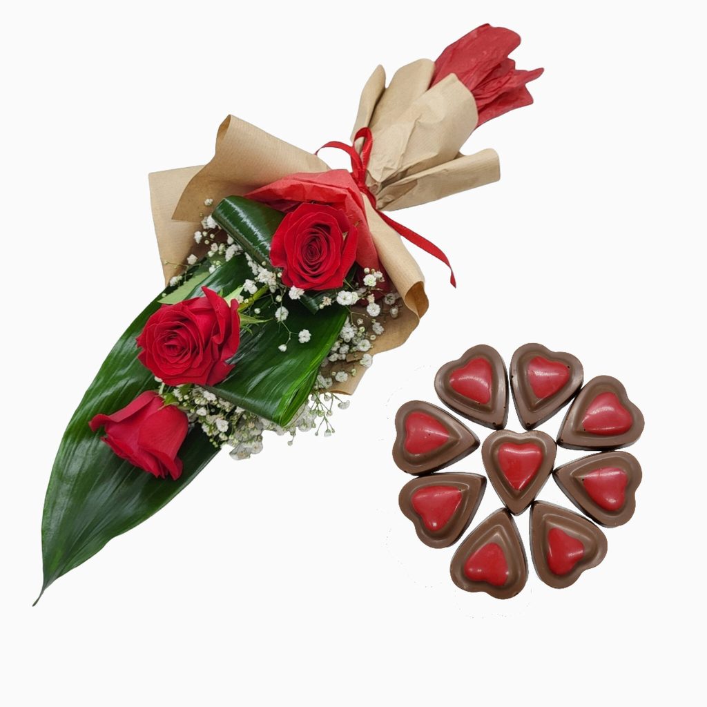 Rosas Y Chocolates Para Entrega
