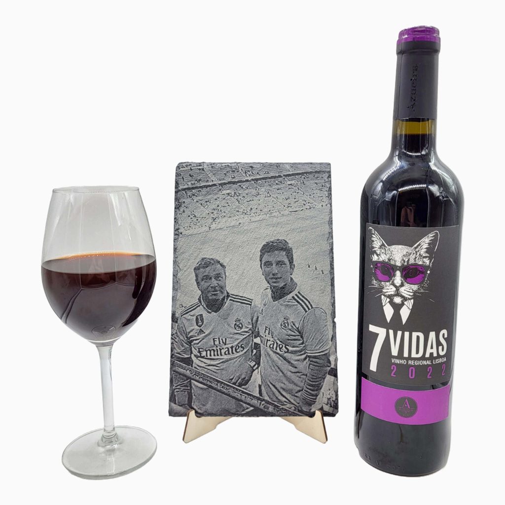 Imagen Principal Regalo Día Del Padre Pizarra Personalizada Y Vino Tinto