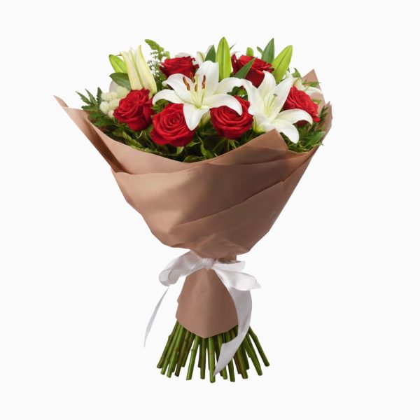 Ramo De Lirios Y Rosas